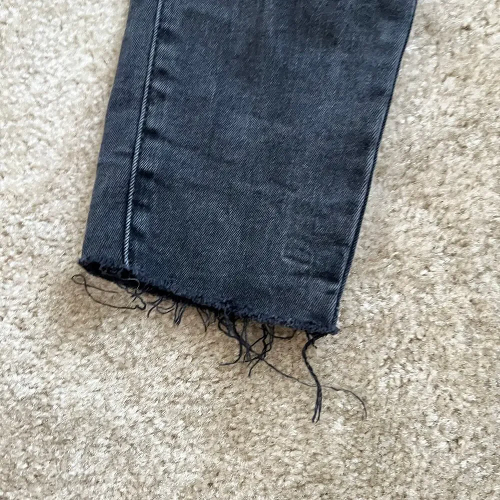 Aeropostale Faded Black Distressed Super High-Rise Curvy Jegging Size:  0R